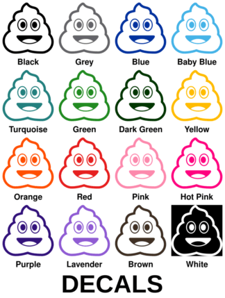 Pile Of Poo Emoji Decals